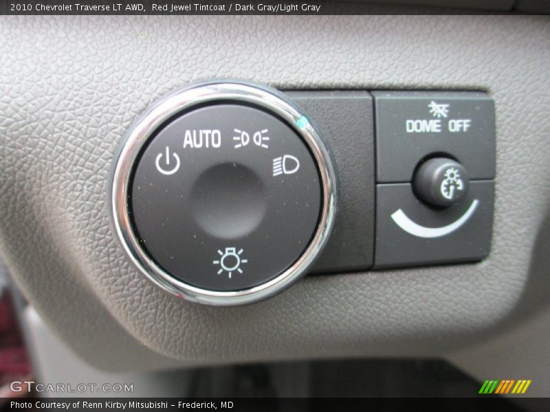 Red Jewel Tintcoat / Dark Gray/Light Gray 2010 Chevrolet Traverse LT AWD