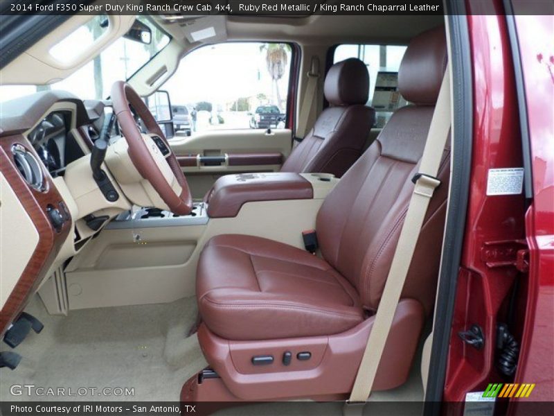 Ruby Red Metallic / King Ranch Chaparral Leather 2014 Ford F350 Super Duty King Ranch Crew Cab 4x4