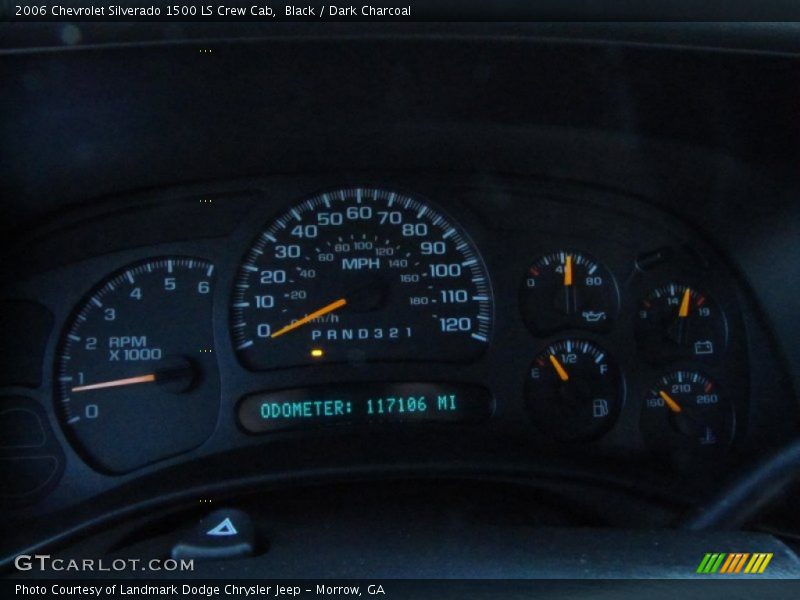 Black / Dark Charcoal 2006 Chevrolet Silverado 1500 LS Crew Cab