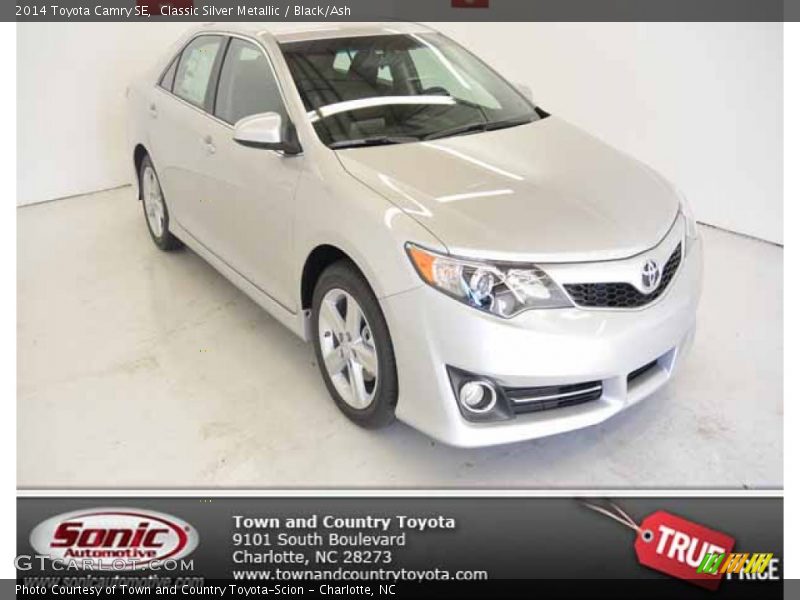 Classic Silver Metallic / Black/Ash 2014 Toyota Camry SE