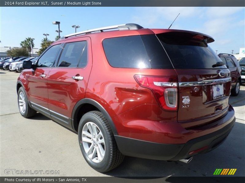 Sunset / Medium Light Stone 2014 Ford Explorer XLT