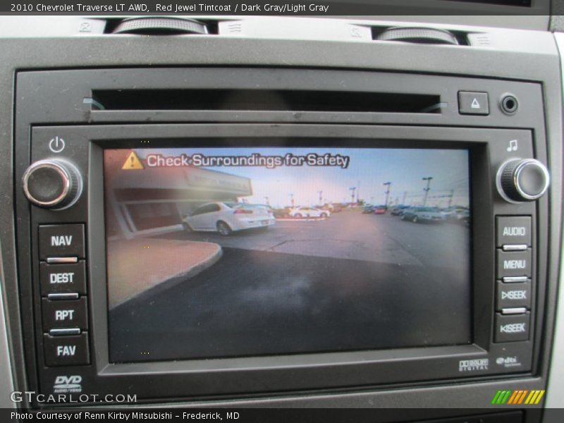 Red Jewel Tintcoat / Dark Gray/Light Gray 2010 Chevrolet Traverse LT AWD