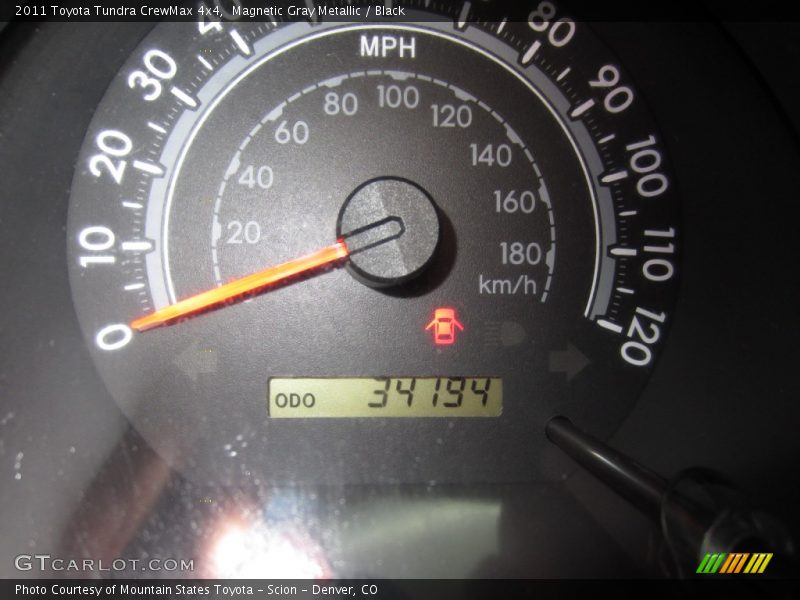 Magnetic Gray Metallic / Black 2011 Toyota Tundra CrewMax 4x4