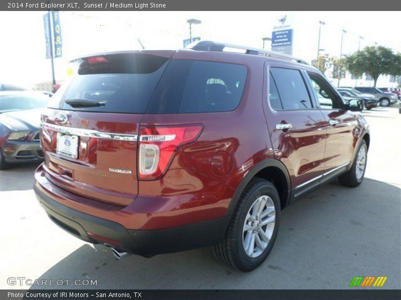 Sunset / Medium Light Stone 2014 Ford Explorer XLT