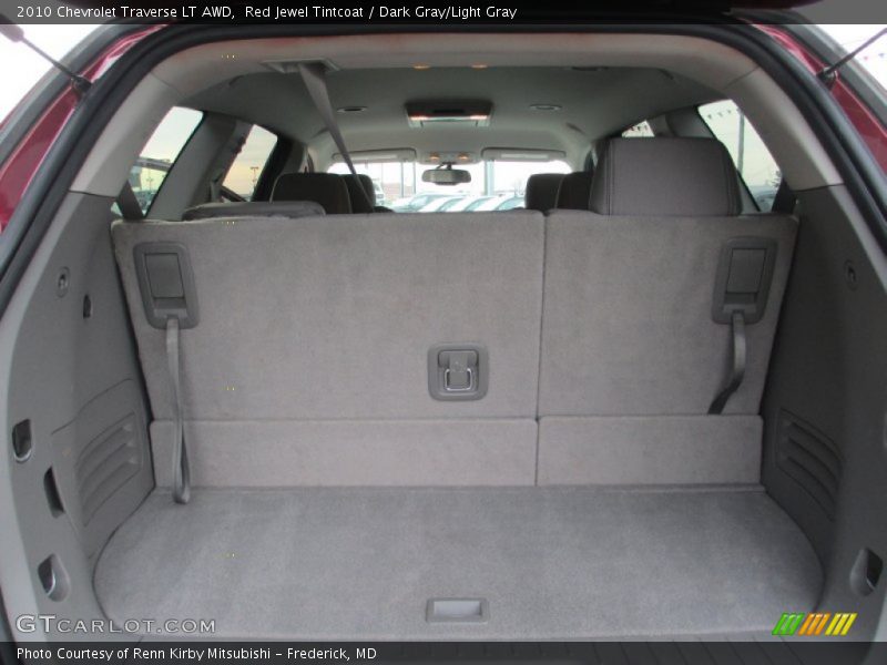 Red Jewel Tintcoat / Dark Gray/Light Gray 2010 Chevrolet Traverse LT AWD