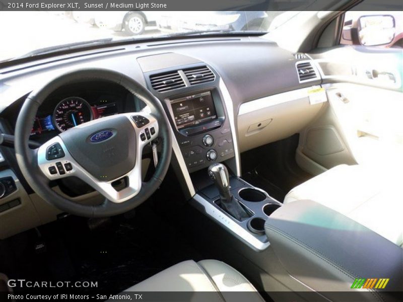 Sunset / Medium Light Stone 2014 Ford Explorer XLT