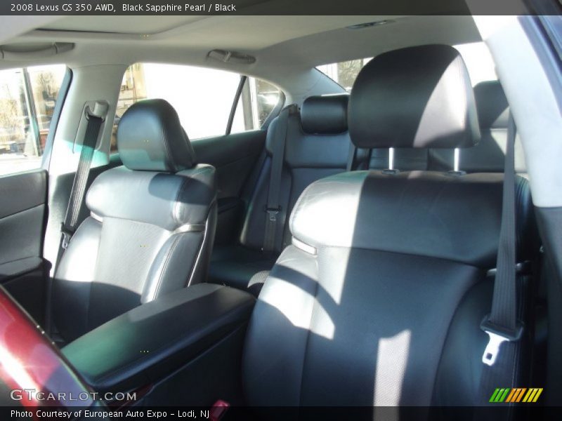 Black Sapphire Pearl / Black 2008 Lexus GS 350 AWD