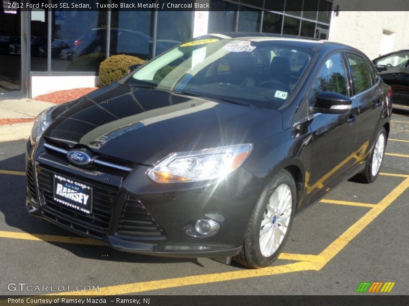 Tuxedo Black Metallic / Charcoal Black 2012 Ford Focus SEL Sedan