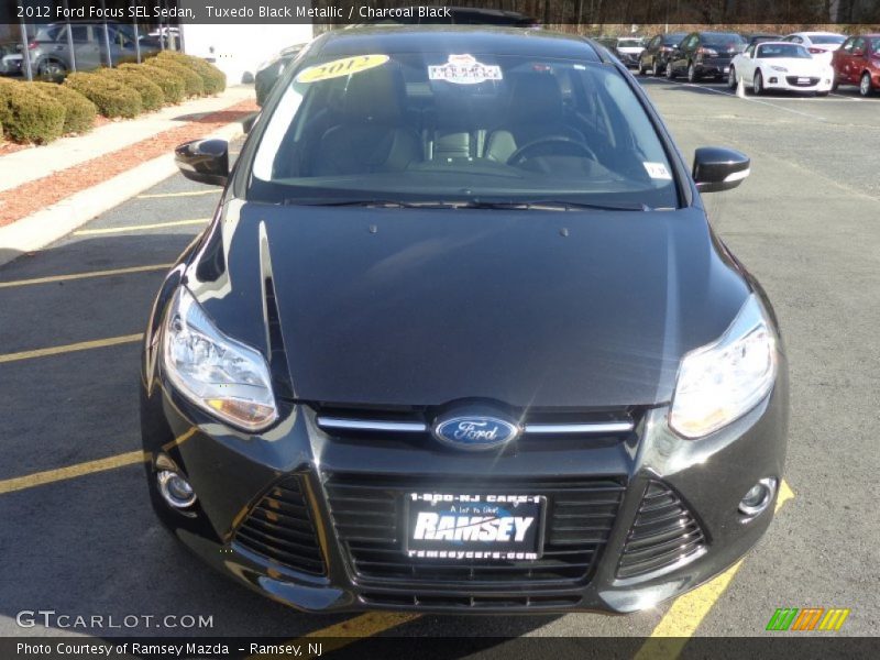 Tuxedo Black Metallic / Charcoal Black 2012 Ford Focus SEL Sedan