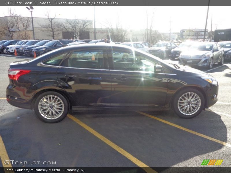 Tuxedo Black Metallic / Charcoal Black 2012 Ford Focus SEL Sedan