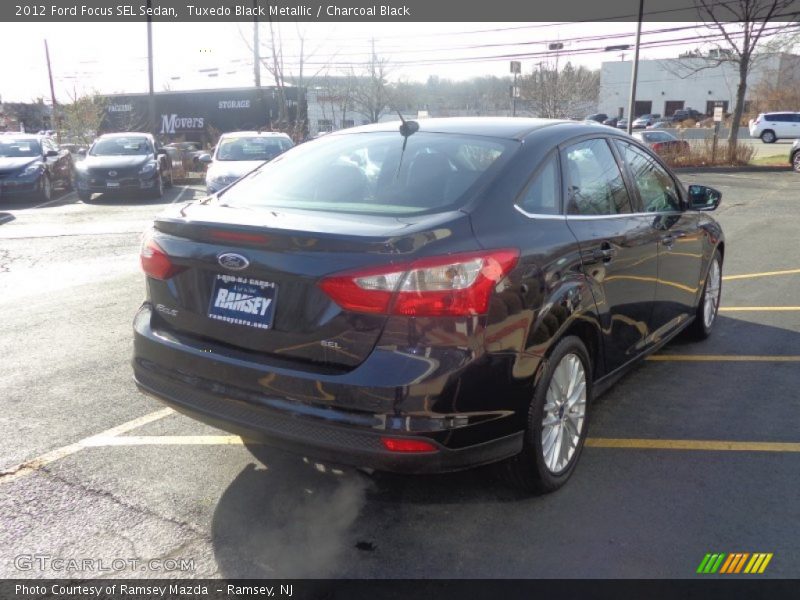 Tuxedo Black Metallic / Charcoal Black 2012 Ford Focus SEL Sedan