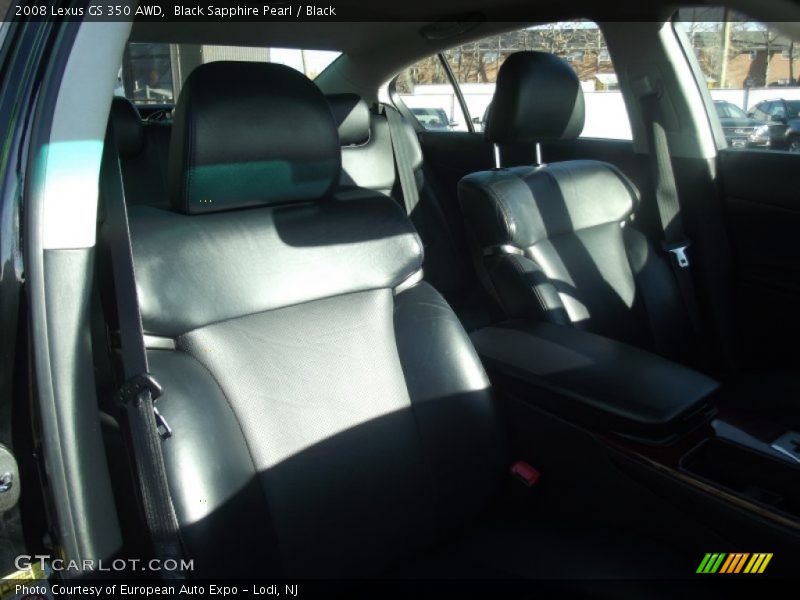 Black Sapphire Pearl / Black 2008 Lexus GS 350 AWD