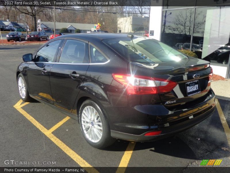 Tuxedo Black Metallic / Charcoal Black 2012 Ford Focus SEL Sedan