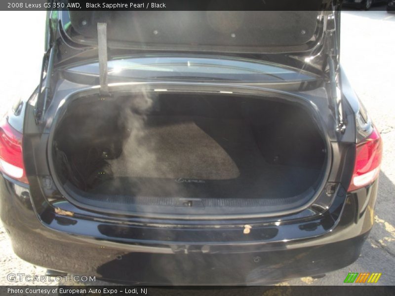 Black Sapphire Pearl / Black 2008 Lexus GS 350 AWD