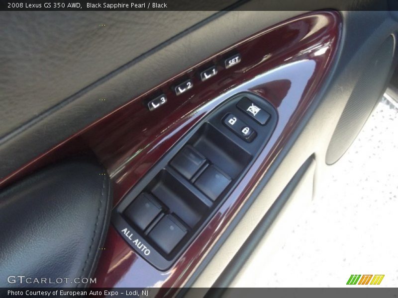 Black Sapphire Pearl / Black 2008 Lexus GS 350 AWD