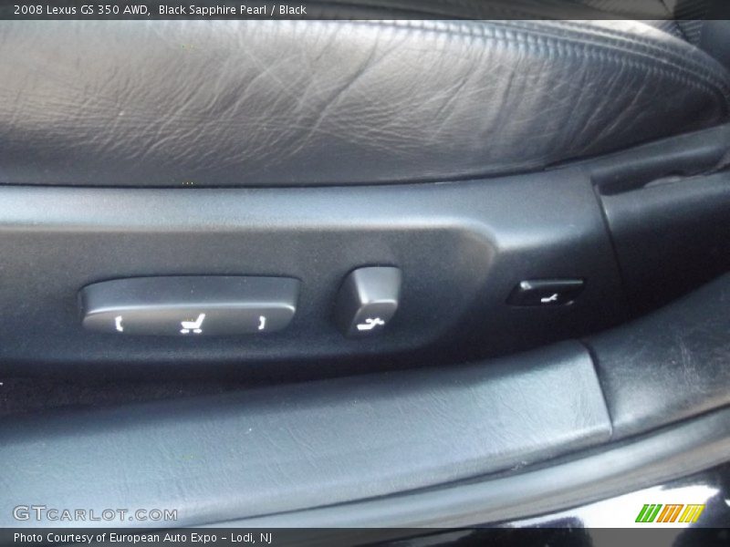 Black Sapphire Pearl / Black 2008 Lexus GS 350 AWD