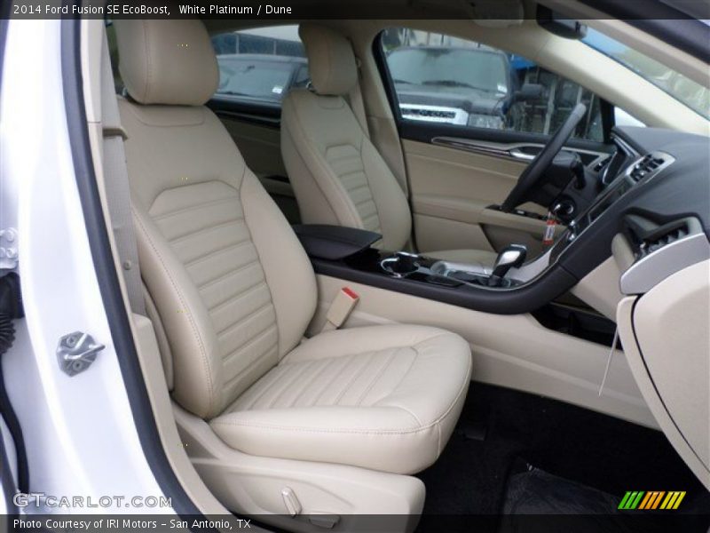 White Platinum / Dune 2014 Ford Fusion SE EcoBoost