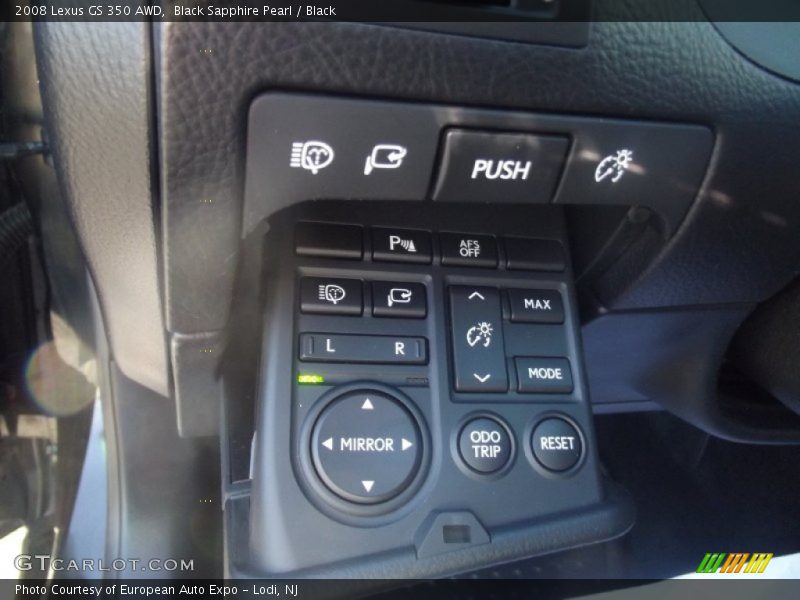 Black Sapphire Pearl / Black 2008 Lexus GS 350 AWD