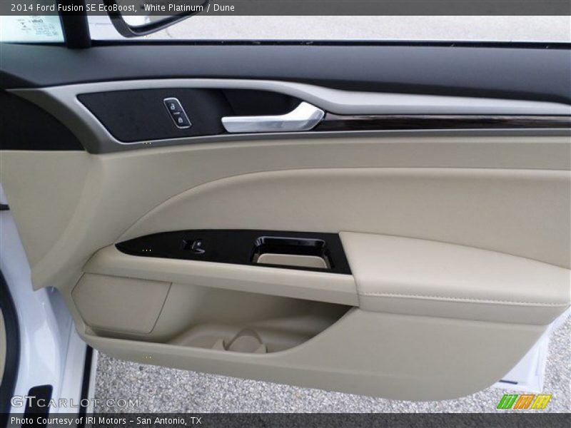 White Platinum / Dune 2014 Ford Fusion SE EcoBoost