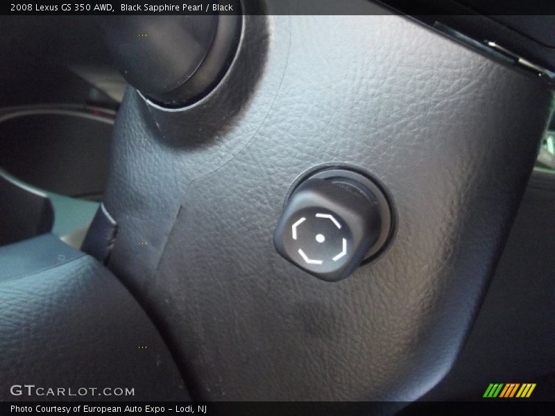 Black Sapphire Pearl / Black 2008 Lexus GS 350 AWD