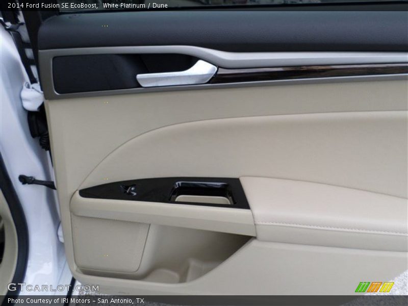 White Platinum / Dune 2014 Ford Fusion SE EcoBoost