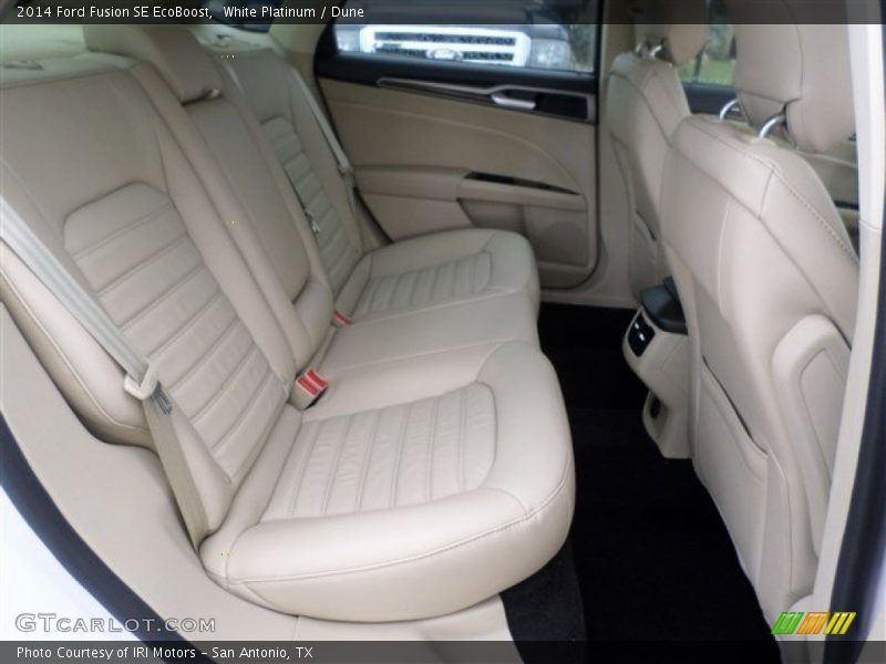 White Platinum / Dune 2014 Ford Fusion SE EcoBoost