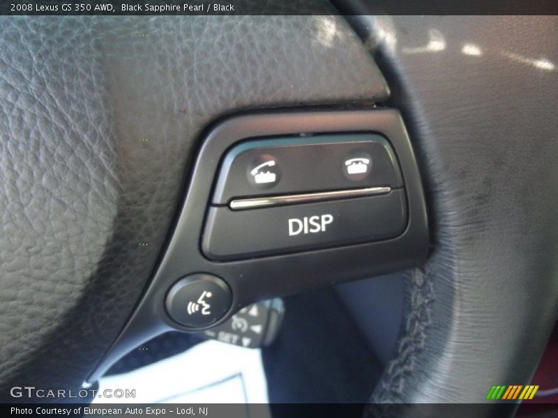 Black Sapphire Pearl / Black 2008 Lexus GS 350 AWD