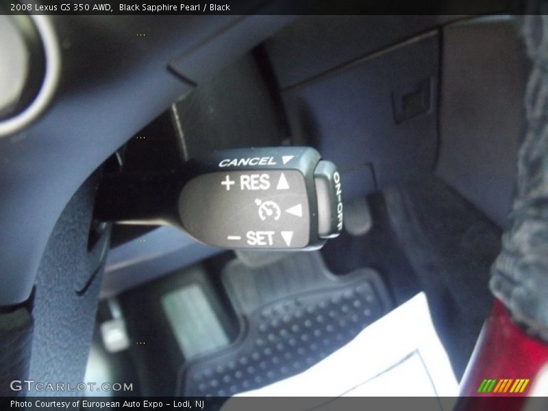 Black Sapphire Pearl / Black 2008 Lexus GS 350 AWD