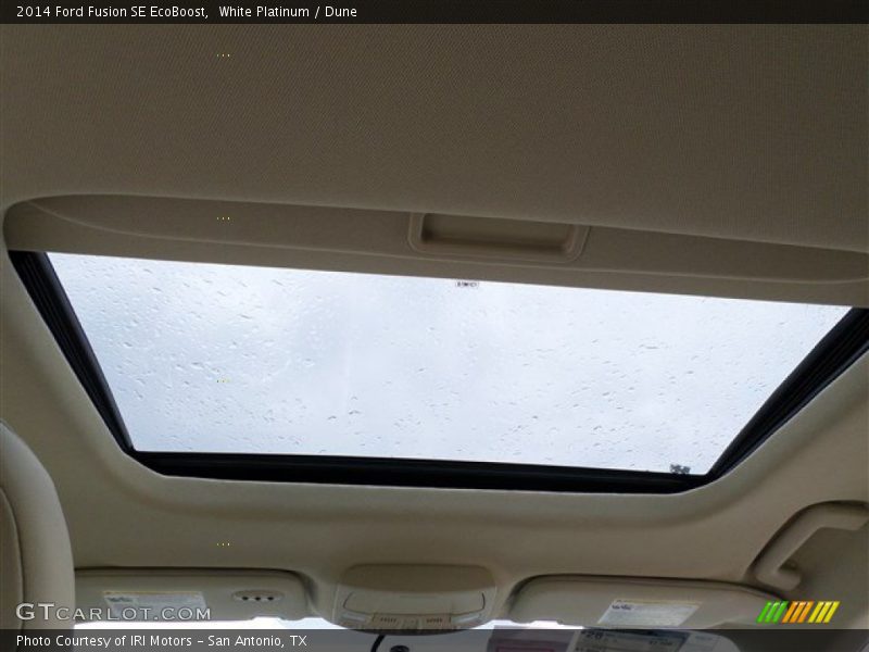 White Platinum / Dune 2014 Ford Fusion SE EcoBoost