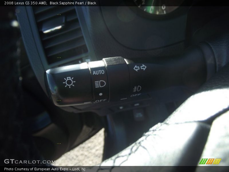 Black Sapphire Pearl / Black 2008 Lexus GS 350 AWD