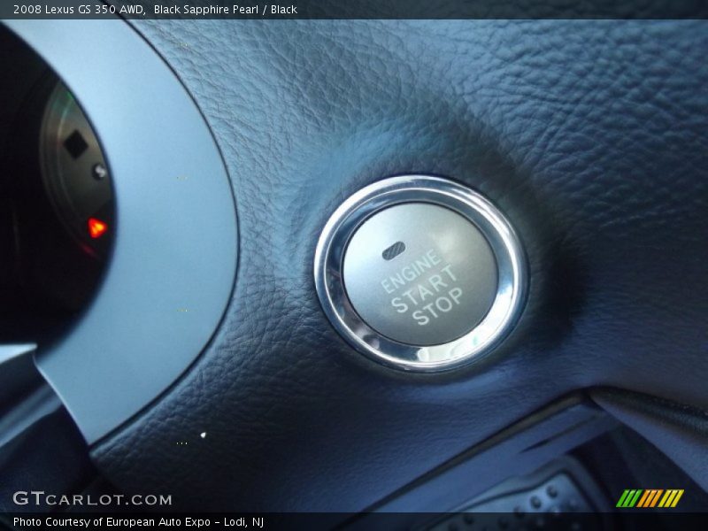 Black Sapphire Pearl / Black 2008 Lexus GS 350 AWD
