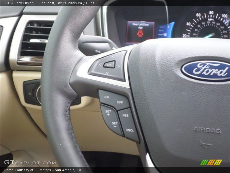 White Platinum / Dune 2014 Ford Fusion SE EcoBoost