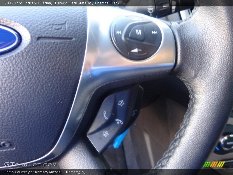 Tuxedo Black Metallic / Charcoal Black 2012 Ford Focus SEL Sedan