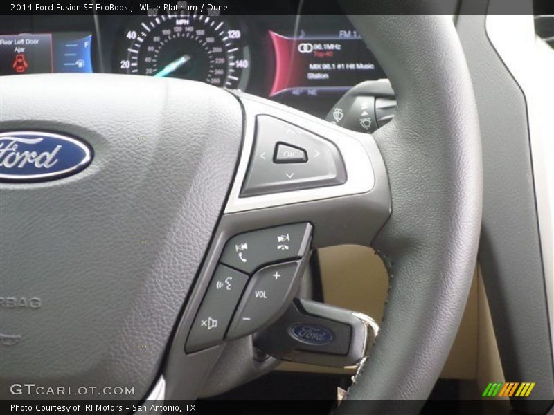 White Platinum / Dune 2014 Ford Fusion SE EcoBoost
