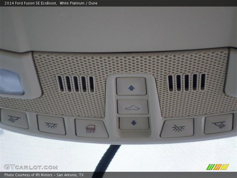 White Platinum / Dune 2014 Ford Fusion SE EcoBoost