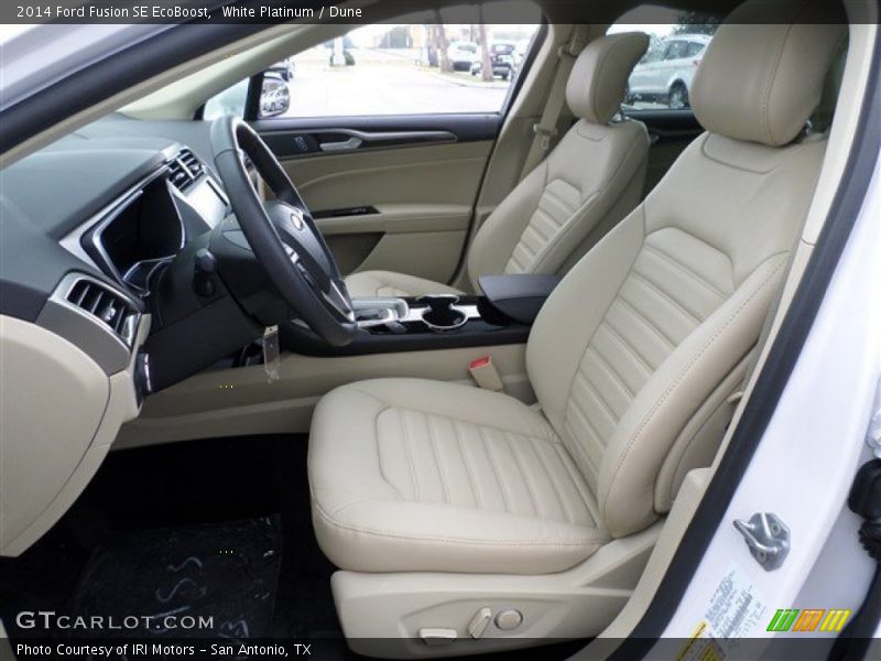 White Platinum / Dune 2014 Ford Fusion SE EcoBoost