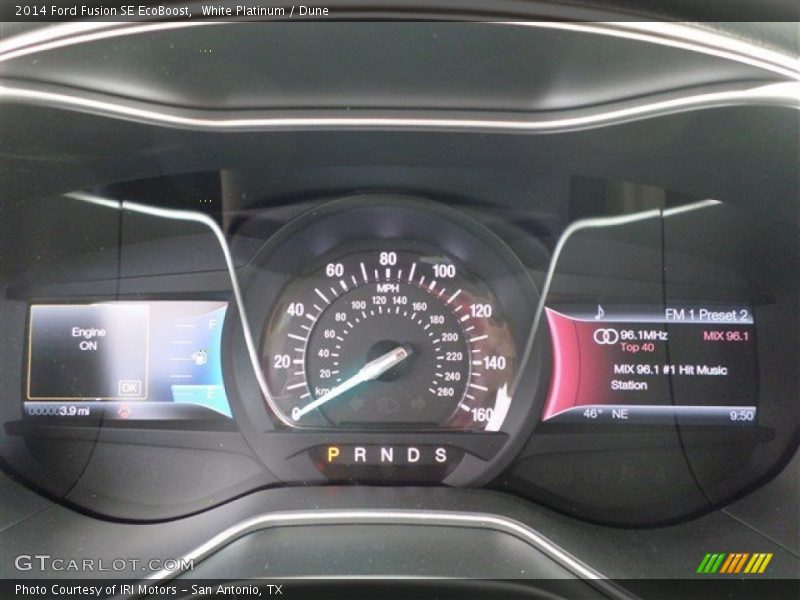 White Platinum / Dune 2014 Ford Fusion SE EcoBoost