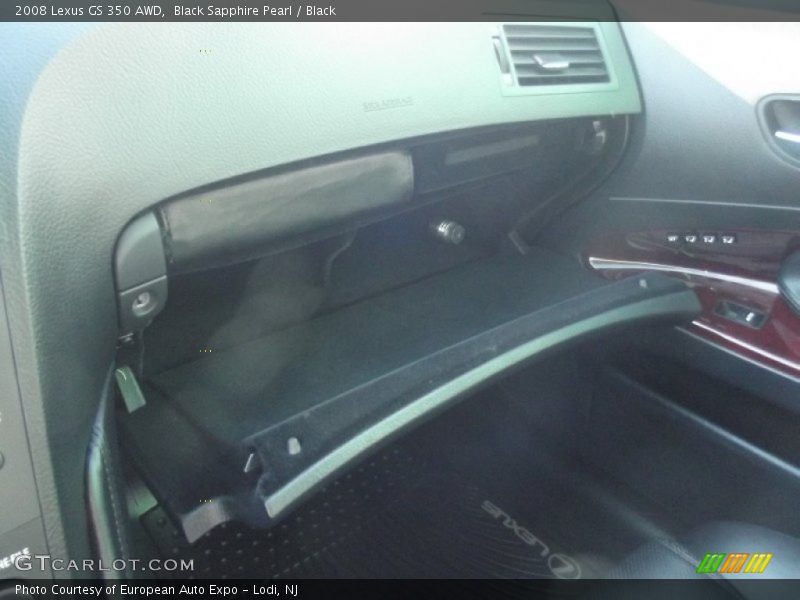 Black Sapphire Pearl / Black 2008 Lexus GS 350 AWD