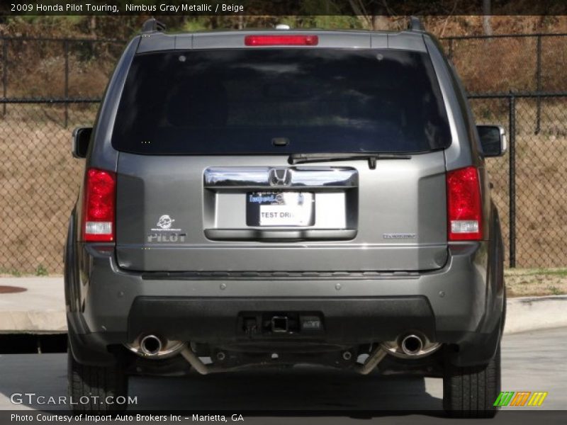 Nimbus Gray Metallic / Beige 2009 Honda Pilot Touring