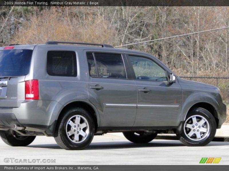 Nimbus Gray Metallic / Beige 2009 Honda Pilot Touring