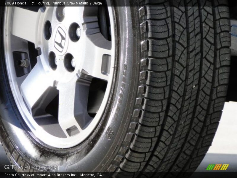 Nimbus Gray Metallic / Beige 2009 Honda Pilot Touring
