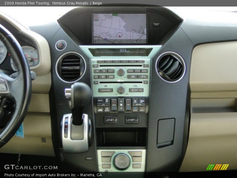 Nimbus Gray Metallic / Beige 2009 Honda Pilot Touring