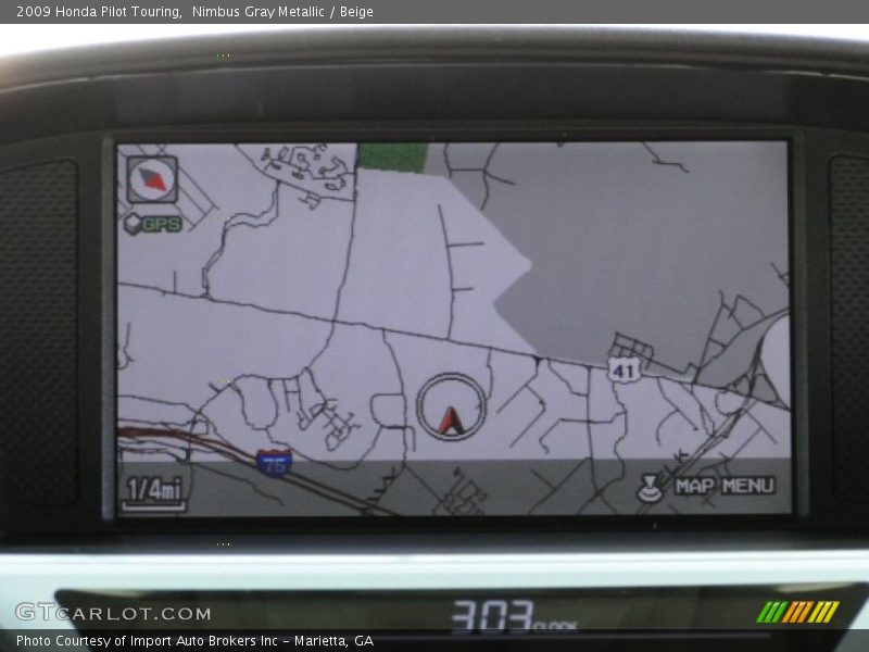 Nimbus Gray Metallic / Beige 2009 Honda Pilot Touring