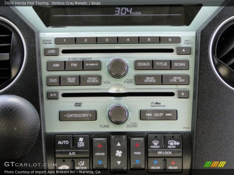 Nimbus Gray Metallic / Beige 2009 Honda Pilot Touring