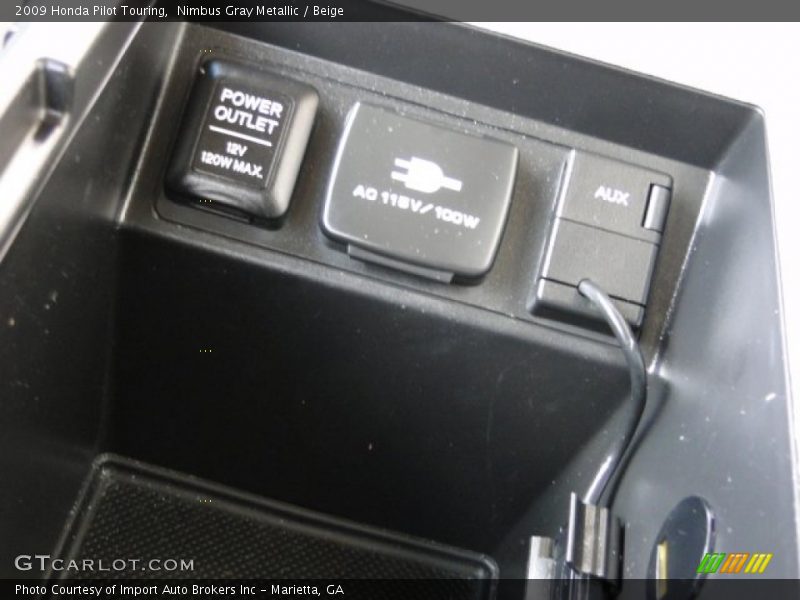 Nimbus Gray Metallic / Beige 2009 Honda Pilot Touring
