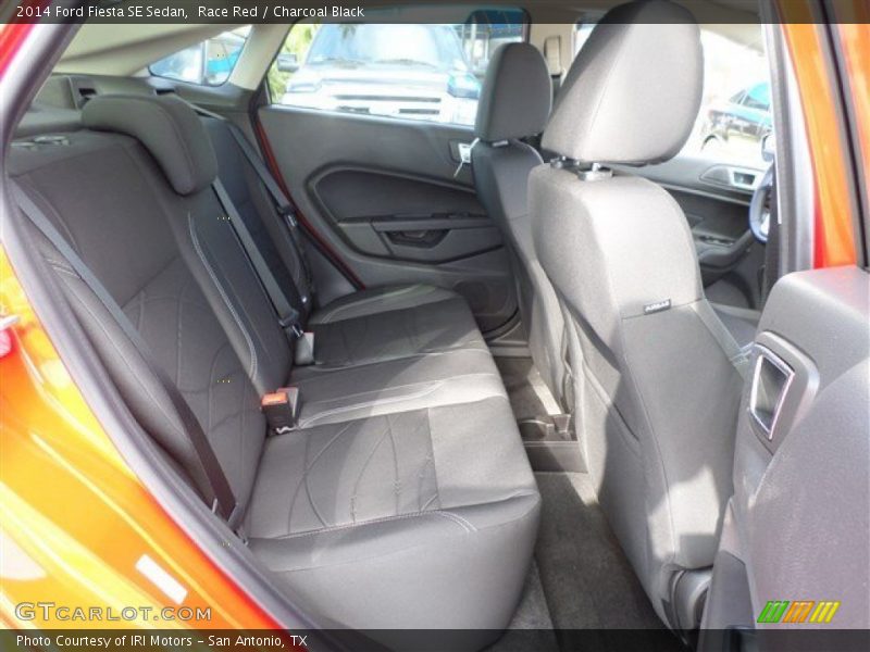 Race Red / Charcoal Black 2014 Ford Fiesta SE Sedan