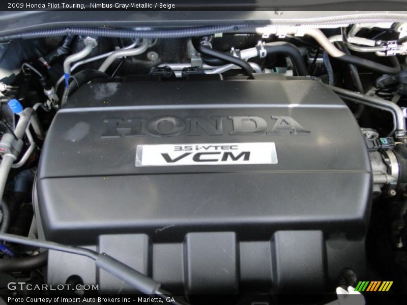 Nimbus Gray Metallic / Beige 2009 Honda Pilot Touring