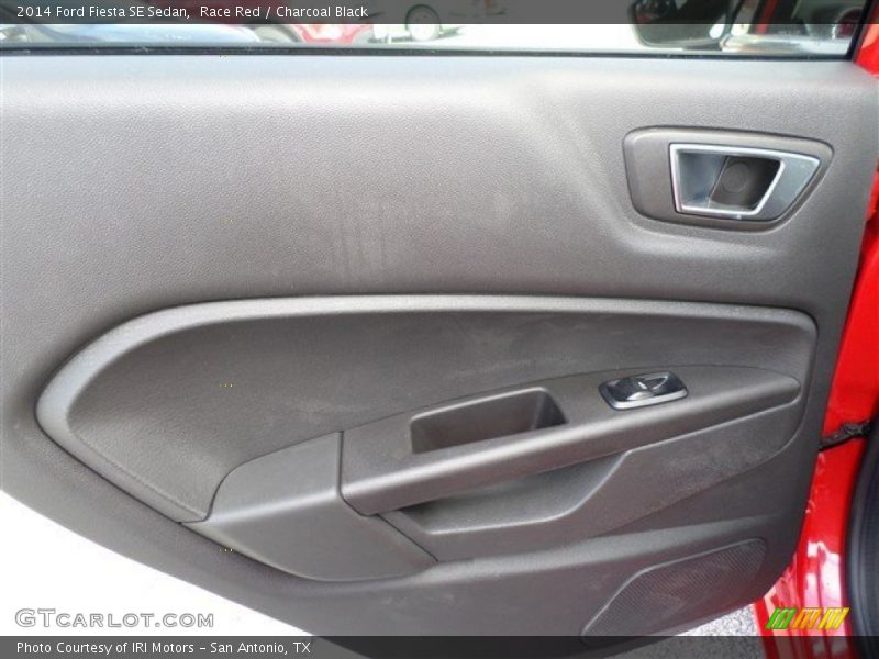 Race Red / Charcoal Black 2014 Ford Fiesta SE Sedan