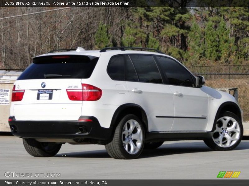 Alpine White / Sand Beige Nevada Leather 2009 BMW X5 xDrive30i