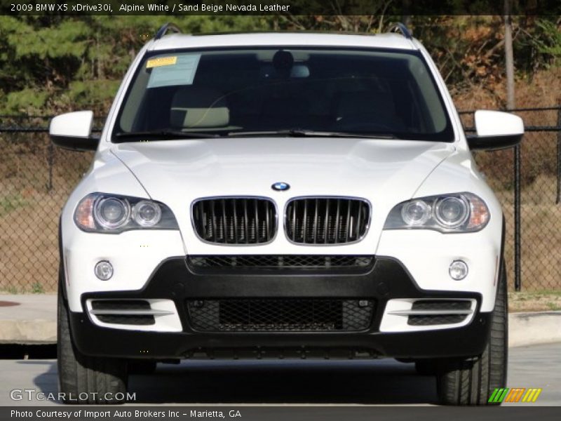 Alpine White / Sand Beige Nevada Leather 2009 BMW X5 xDrive30i